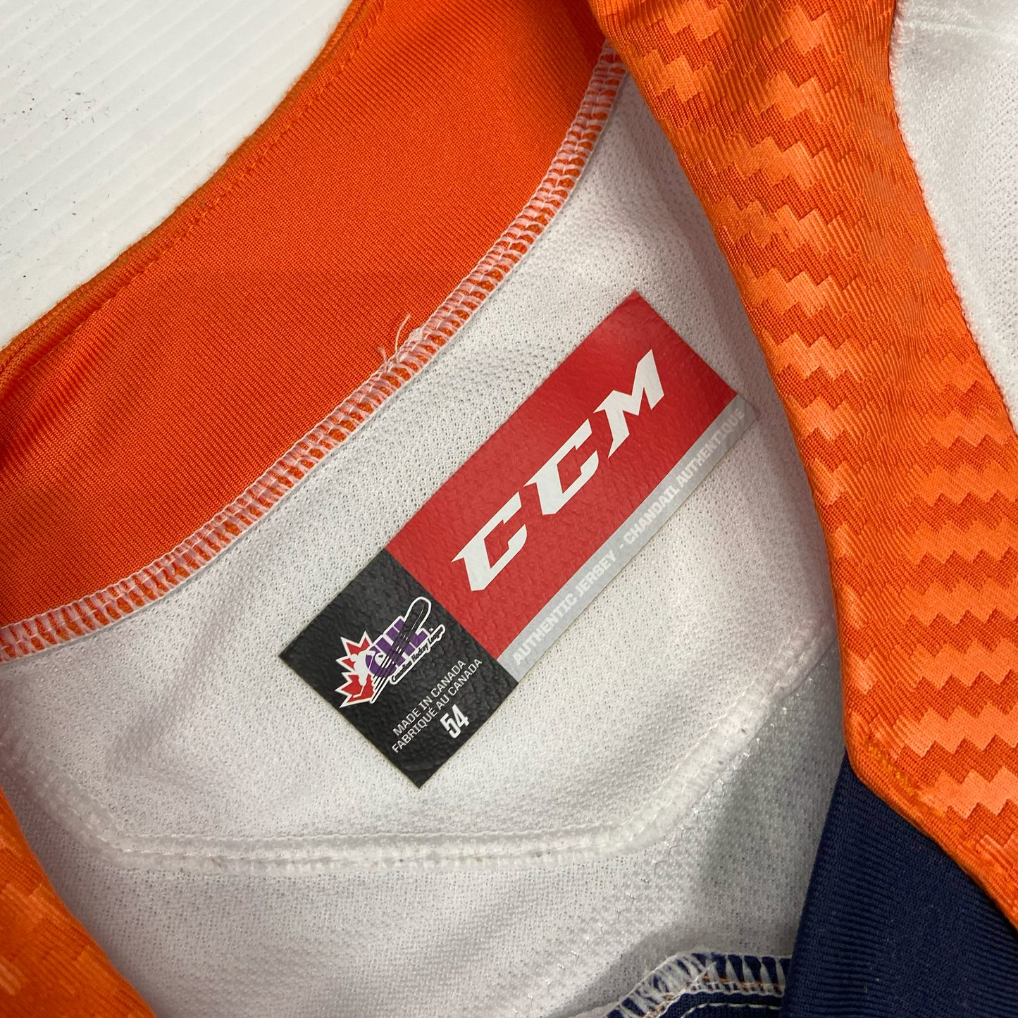 Rylan Fellinger #65 Game Worn Authentic White Jersey 2023-2024