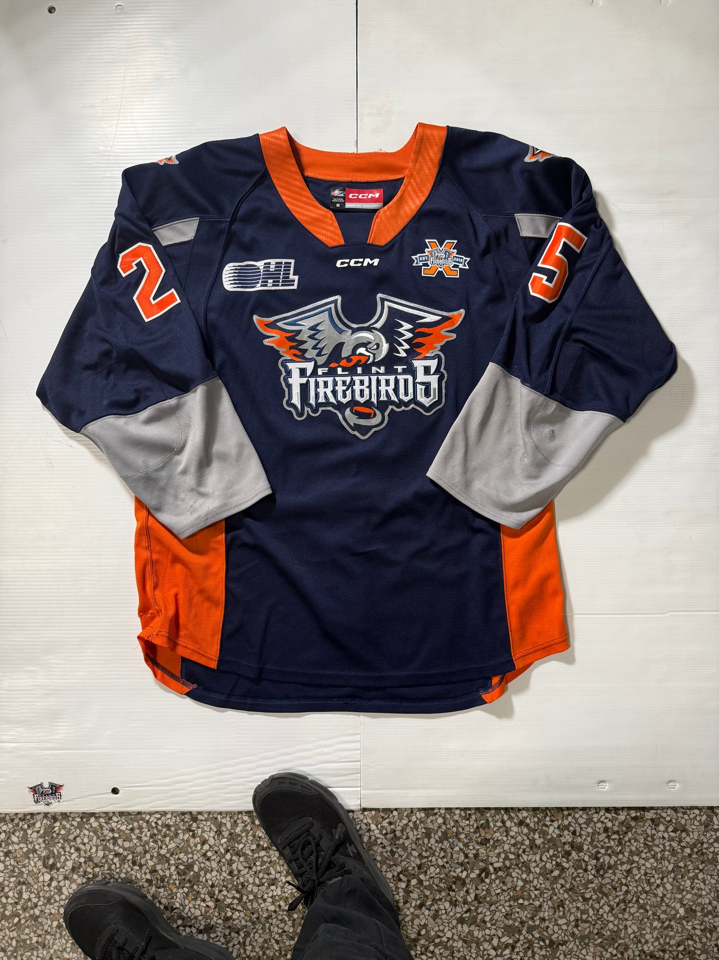 24/25 Season Authentic Navy CCM Jersey: Worn By Darcy #25