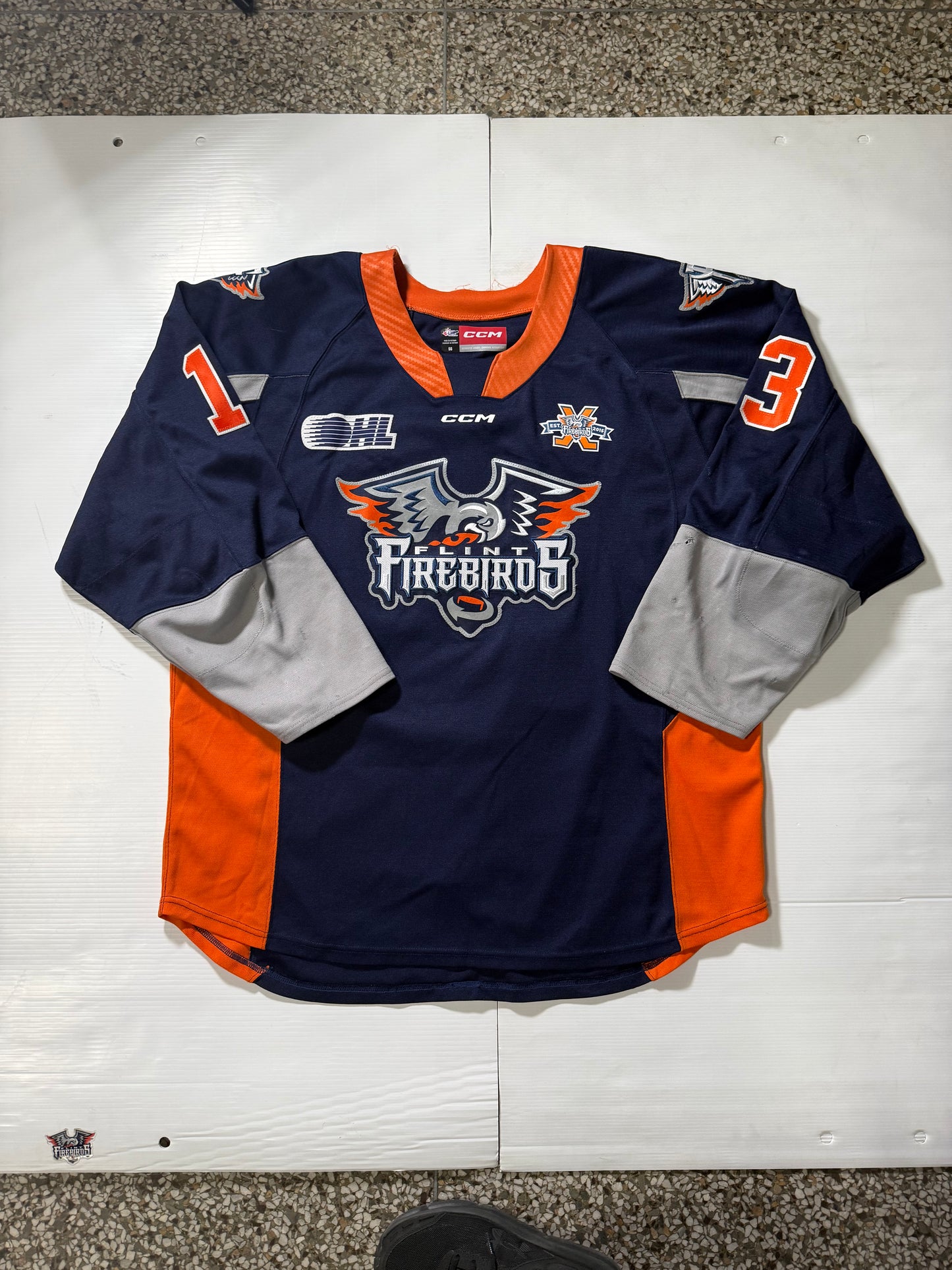24/25 Season Authentic Navy CCM Jersey: Worn By J. Colosimo #13