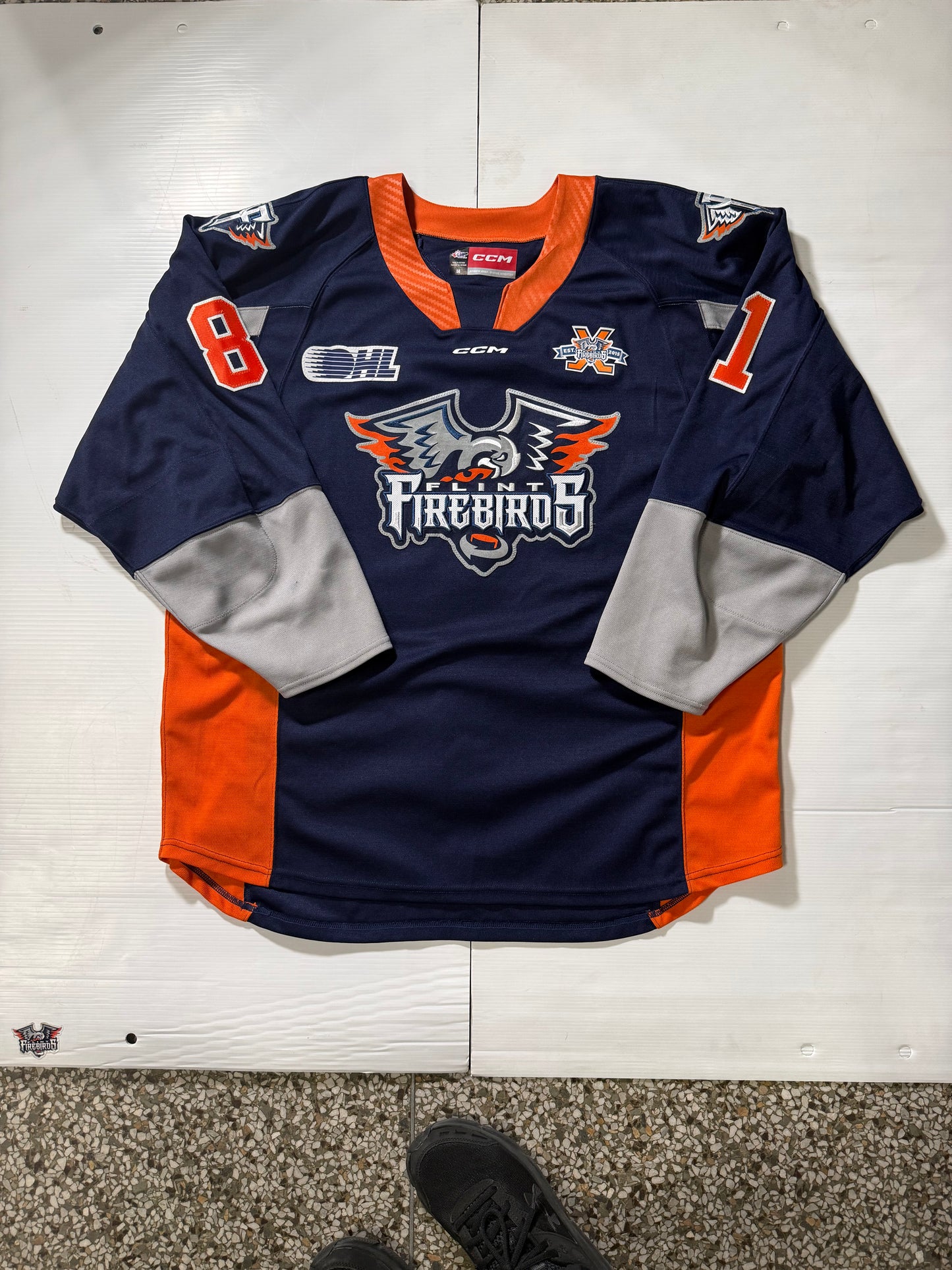 24/25 Season Authentic Navy CCM Jersey: Worn By Tessier #81
