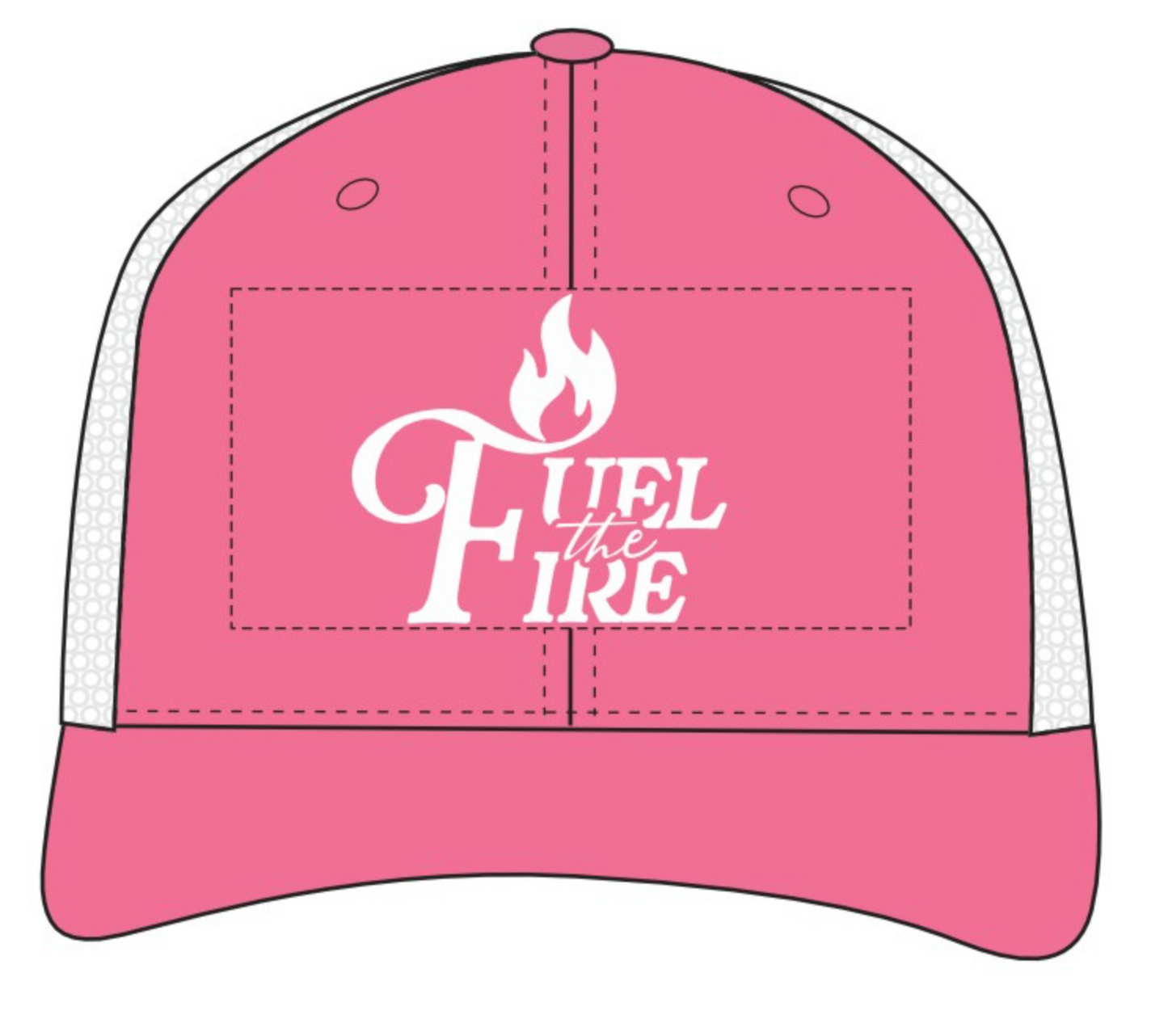 Fuel The Fire Pink Trucker Hat