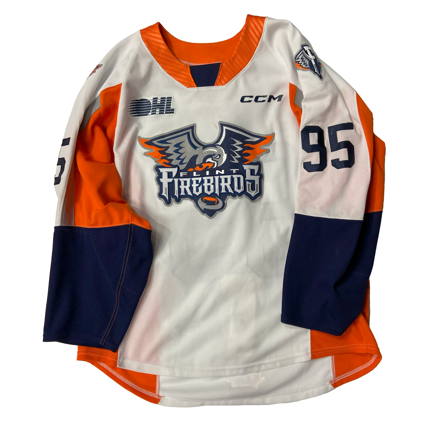 23/24 Season Authentic CCM White Jersey: Worn by Stojkov #95