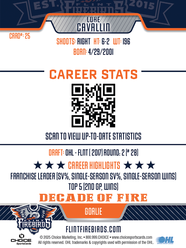 Decade Card L. Cavallin #25