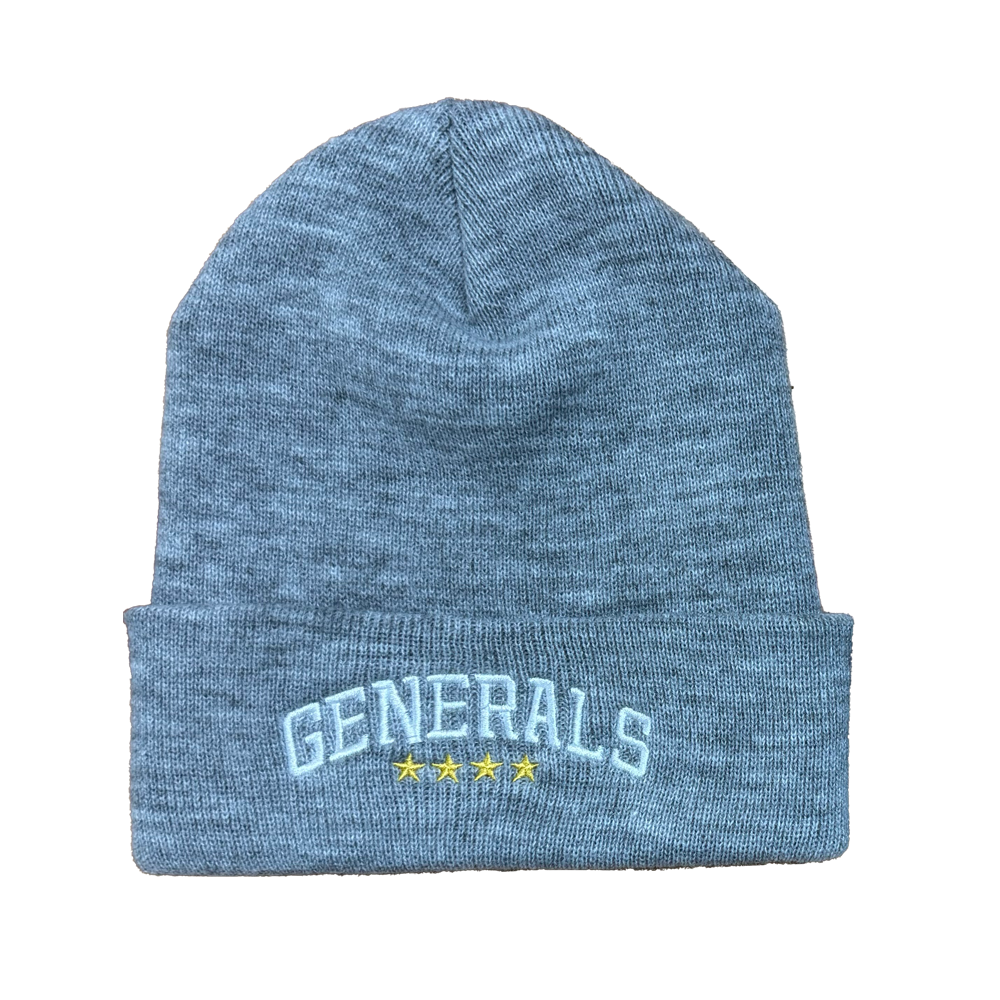 Generals Night Beanie Hat Gray 2024