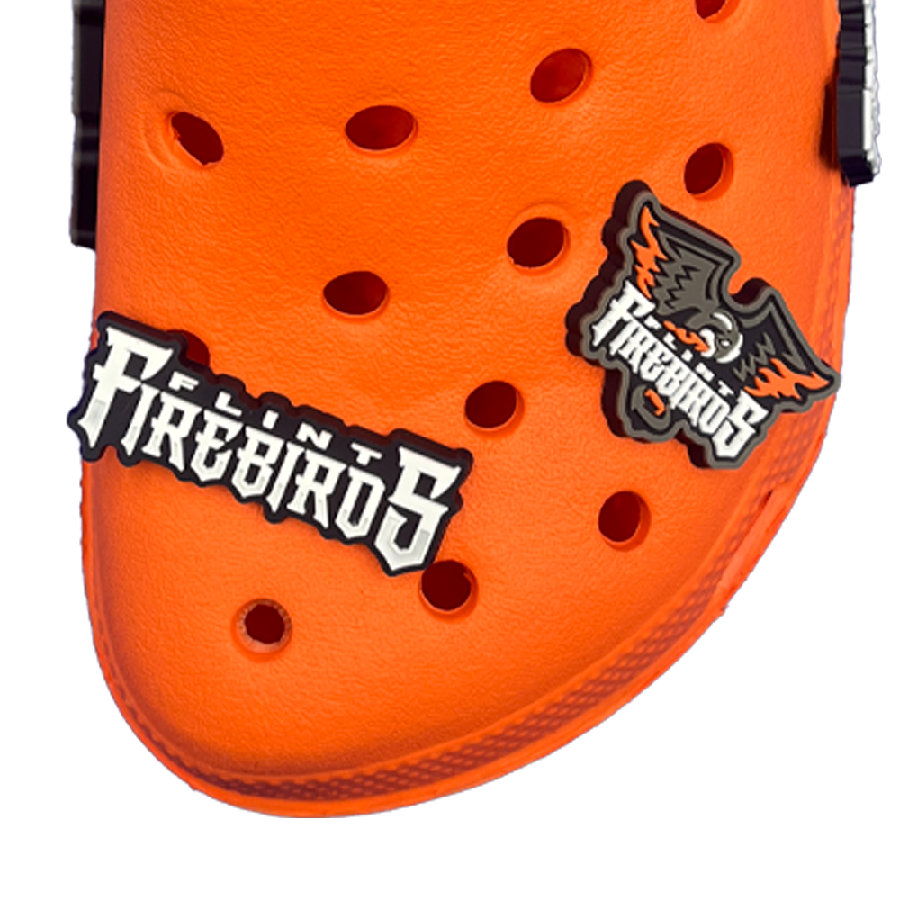 Flint Firebirds Rubber Shoe Charms