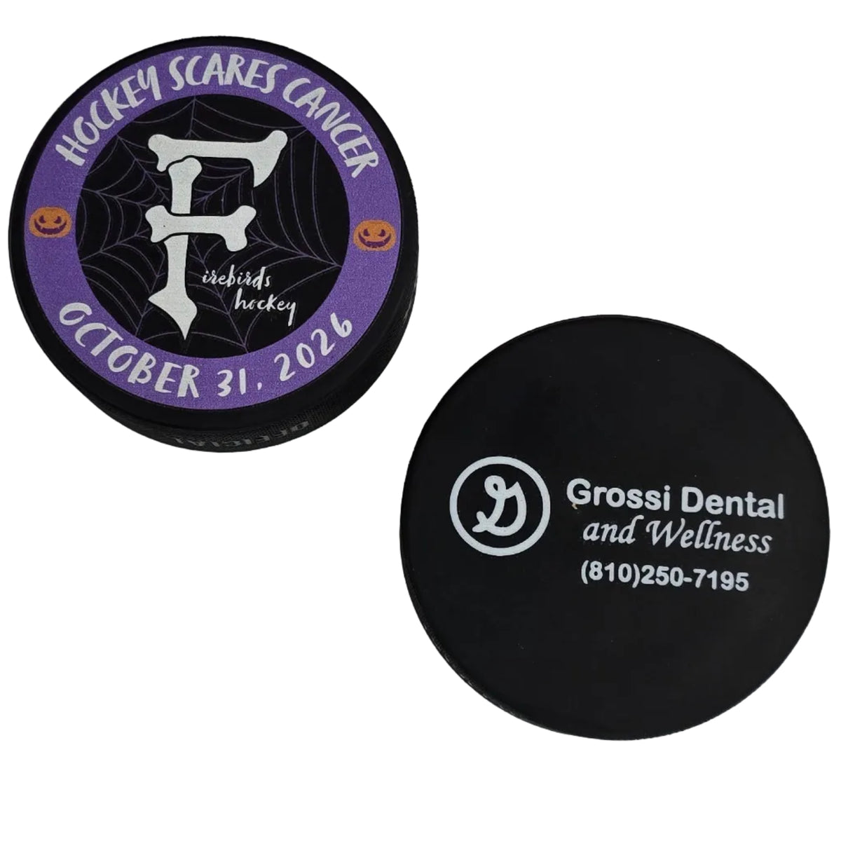 26/27 Hockey Scares Cancer Official Puck