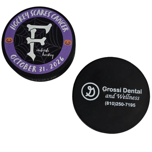 26/27 Hockey Scares Cancer Official Puck