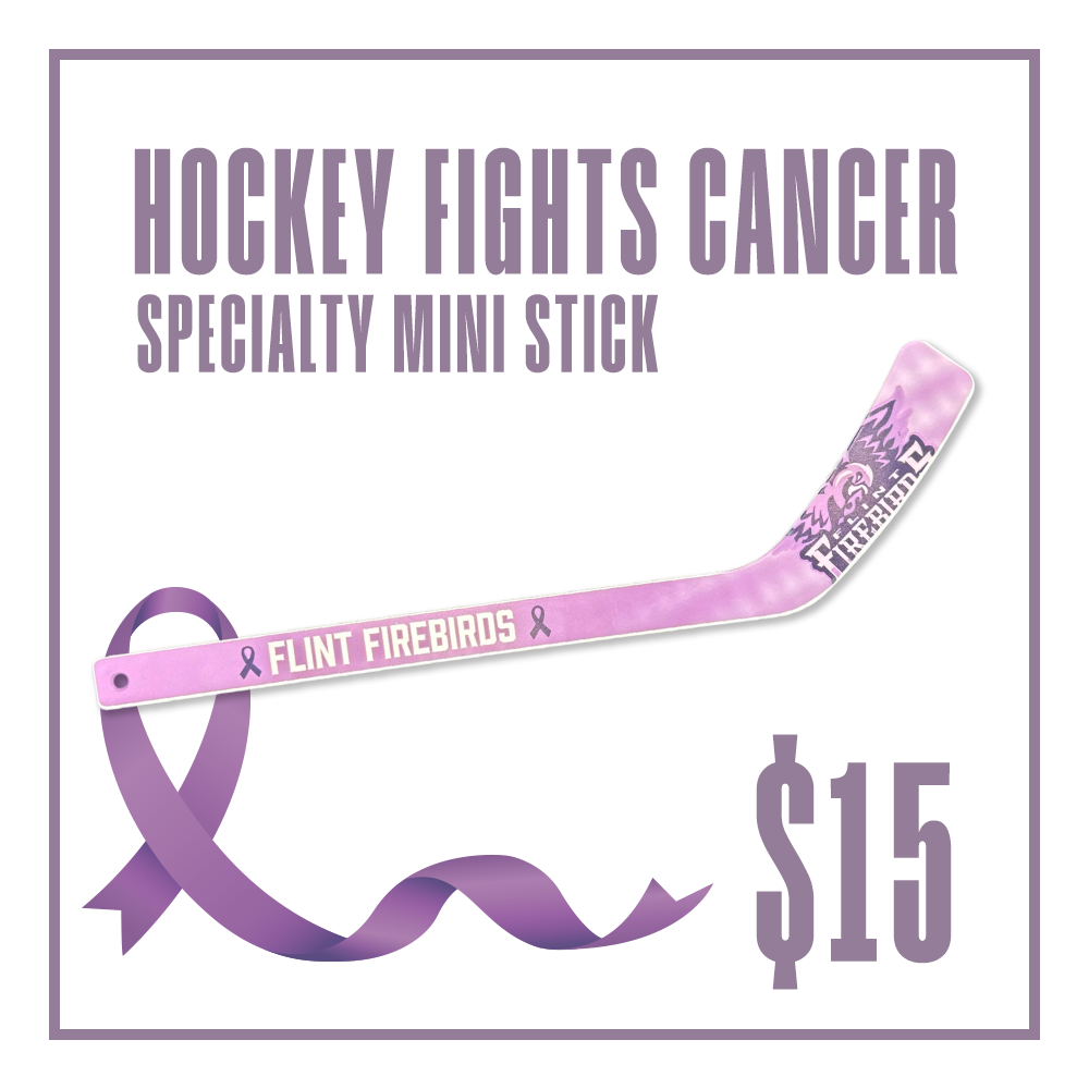 Hockey Fights Cancer Mini Stick