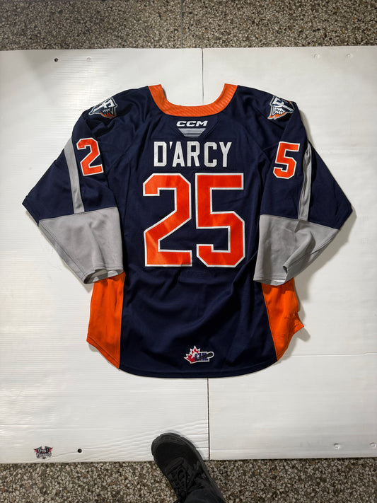 24/25 Season Authentic Navy CCM Jersey: Worn By Darcy #25