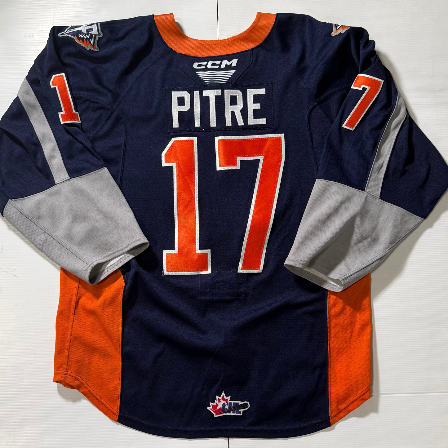 24/25 Season Authentic Navy CCM Jersey: Worn By Pitre #17