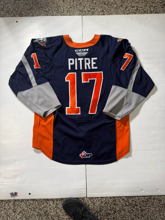 24/25 Season Authentic Navy CCM Jersey: Worn By Pitre #17