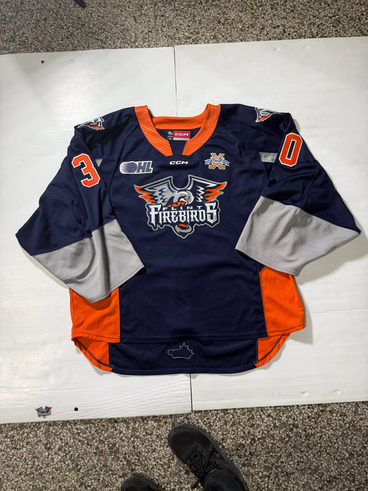 24/25 Season Authentic Navy CCM Jersey: Worn By Bender #30