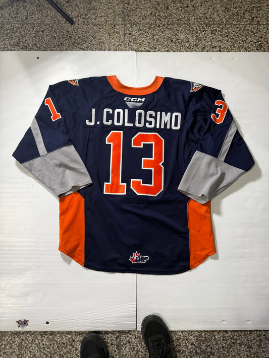 24/25 Season Authentic Navy CCM Jersey: Worn By J. Colosimo #13