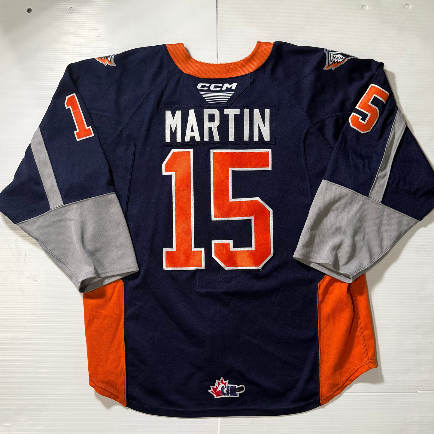 24/25 Season Authentic Navy CCM Jersey: Worn By Martin #15