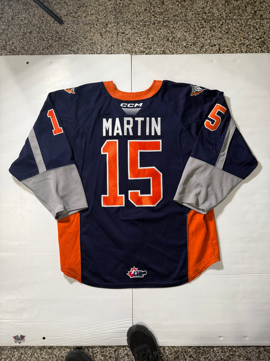 24/25 Season Authentic Navy CCM Jersey: Worn By Martin #15