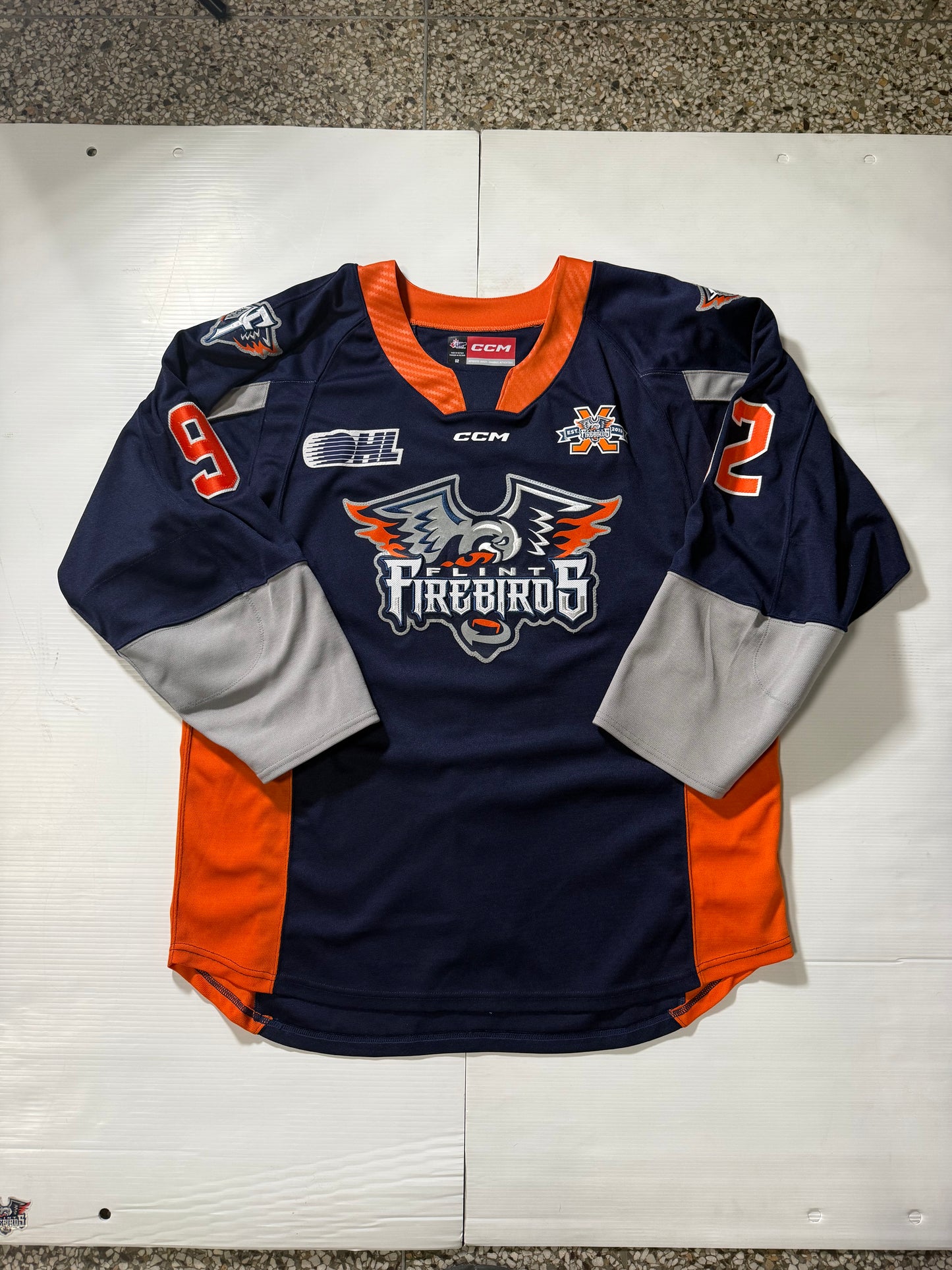 24/25 Season Authentic Navy CCM Jersey: Worn By Brandon #92