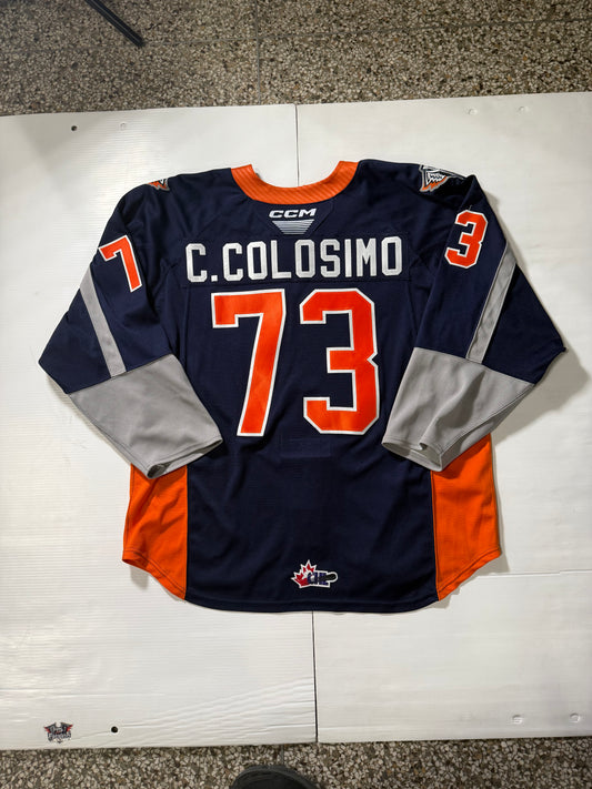 24/25 Season Authentic Navy CCM Jersey: Worn By C. Colosimo #73