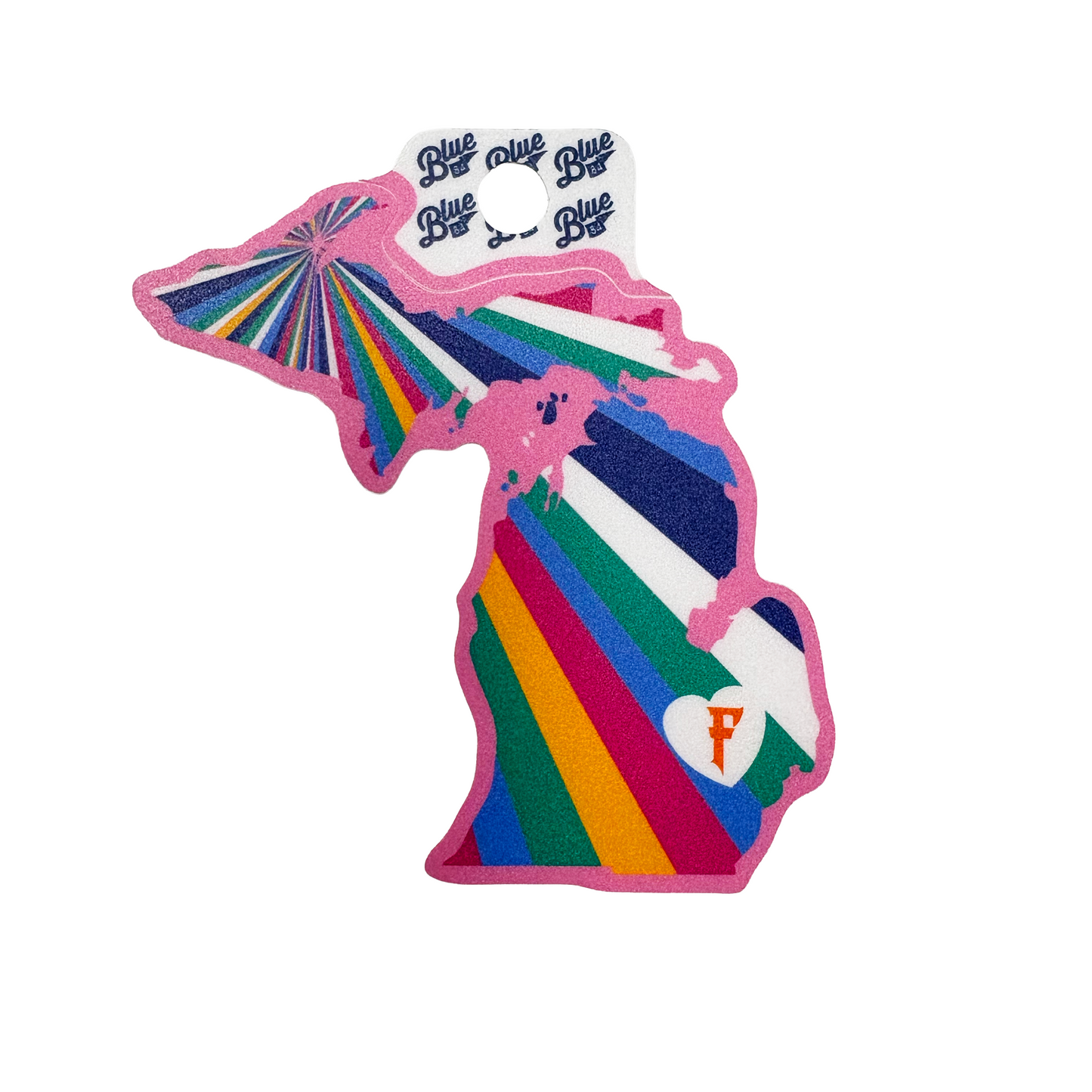 Multicolor Flint Michigan Sticker