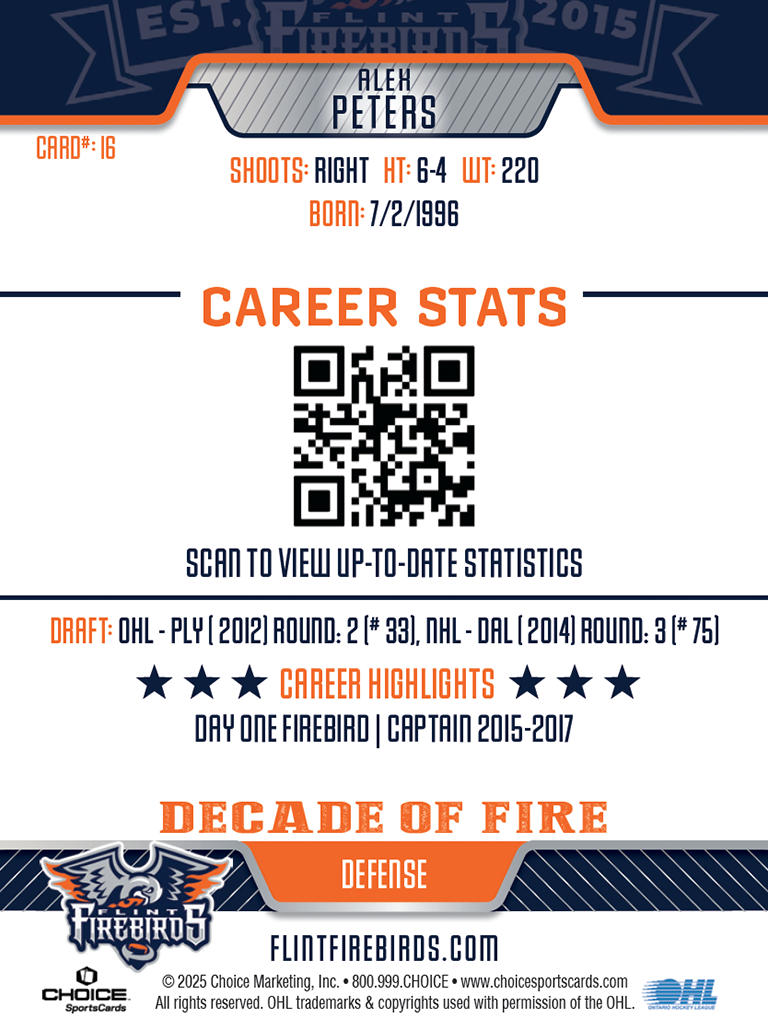 Decade Card A. Peters #16