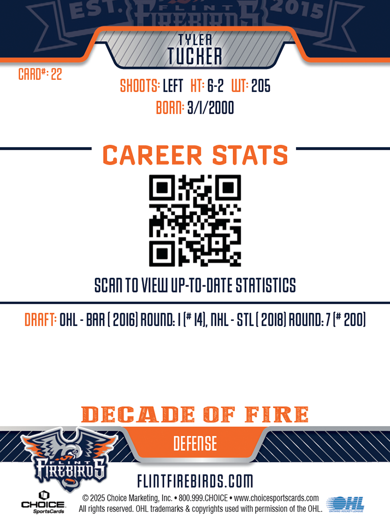 Decade Card T. Tucker #22