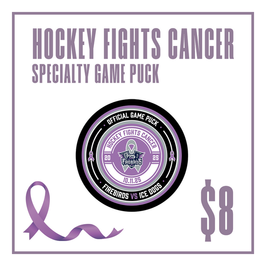 Hockey Fights Cancer Game Pucks 2025