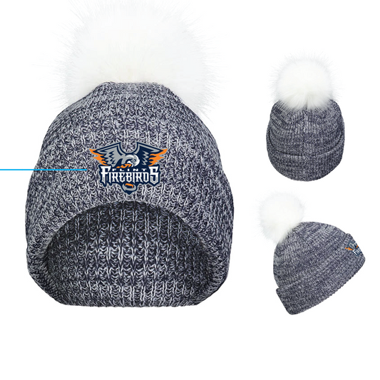 UA Puff White Beanie