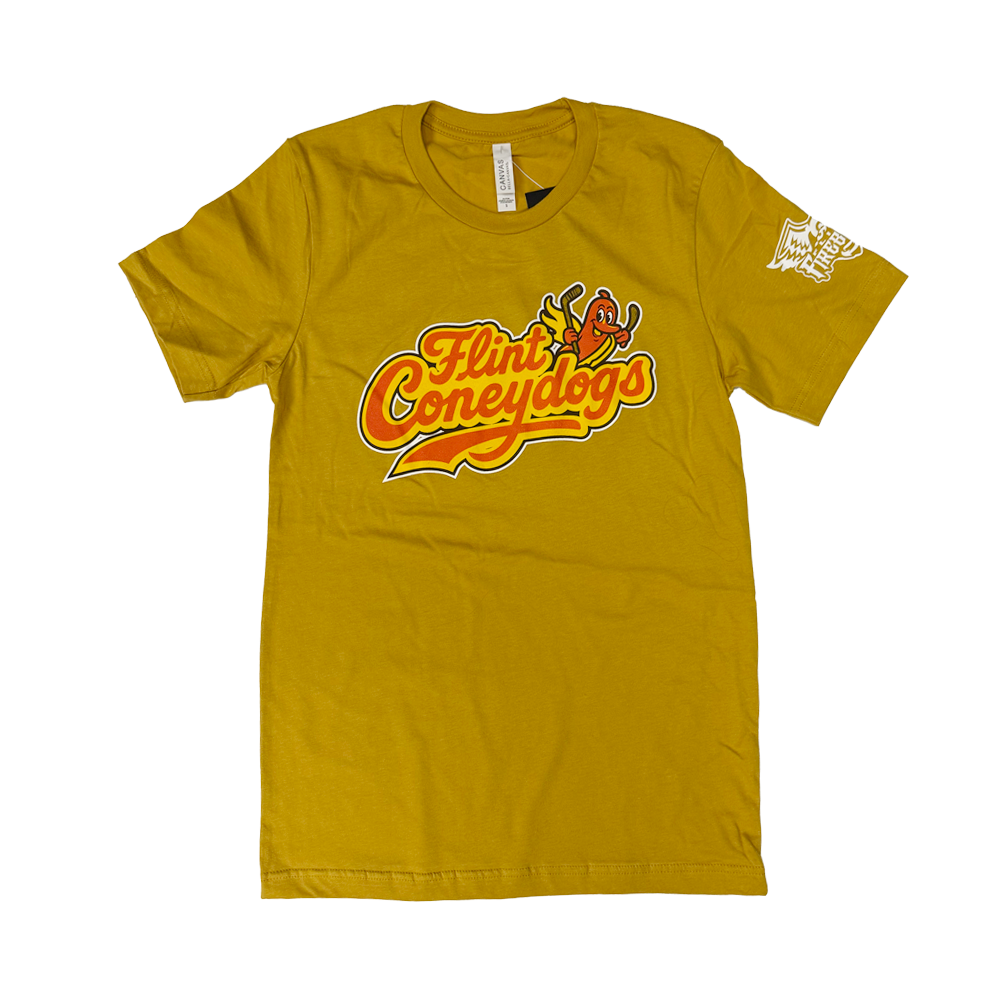 Flint Coneydogs Mustard T-shirt