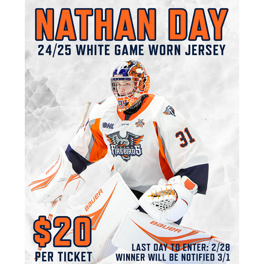 24/25 Nathan Day Game Worn Jersey Enter to Win