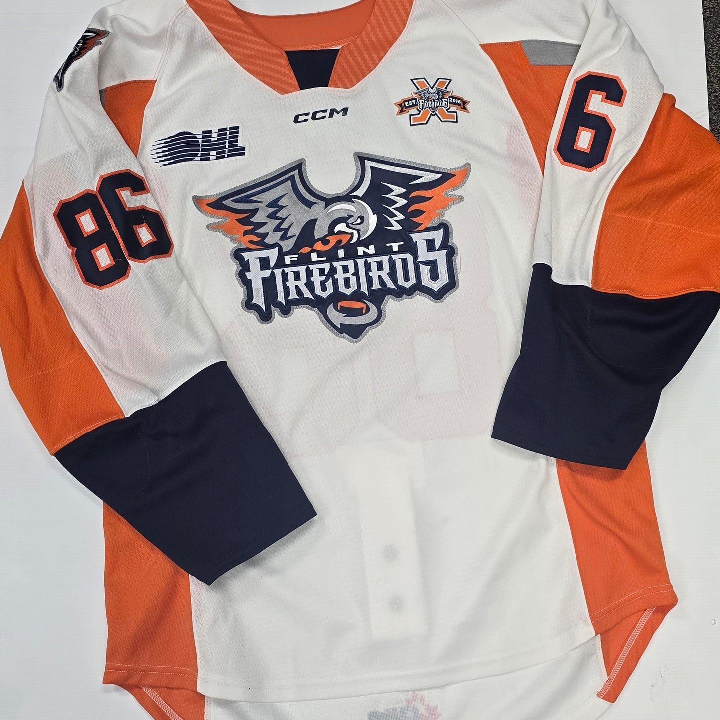 24/25 Season Authentic White CCM Jersey: Worn By Cooke #86