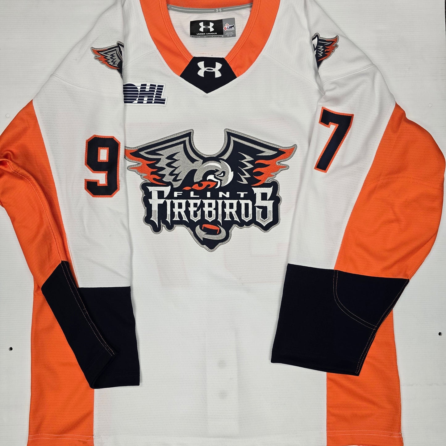 25/26 Season Authentic White Under Armour Jersey: Issued to Nutting, #97