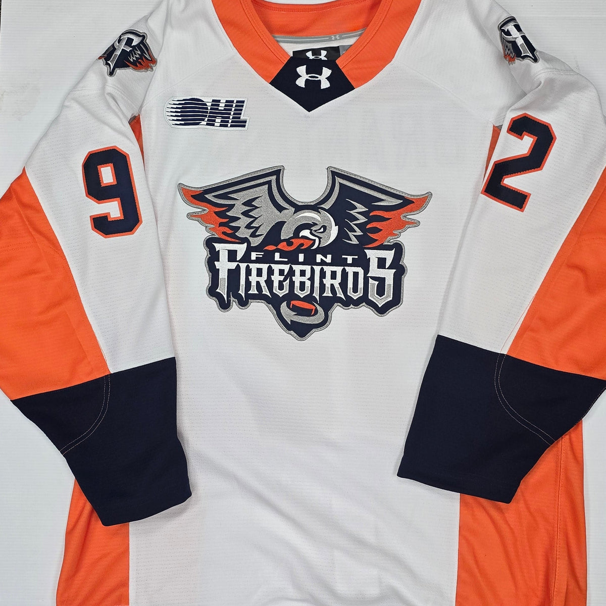 25/26 Season Authentic White Under Armour Jersey: Issued to Brandon, #92