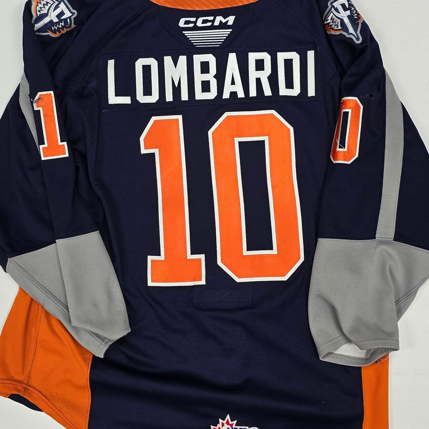 24/25 Season Authentic Navy CCM Jersey: Worn By Lombardi #10