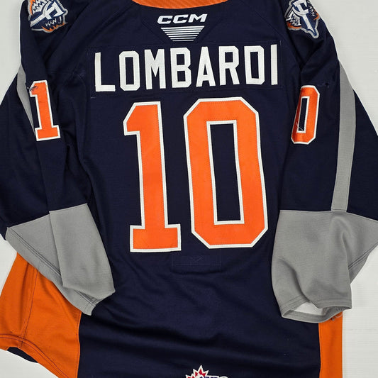24/25 Season Authentic Navy CCM Jersey: Worn By Lombardi #10